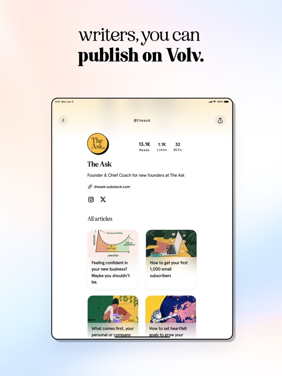 Volv - Curated 9-Second News iPad screenshot 9 - News app