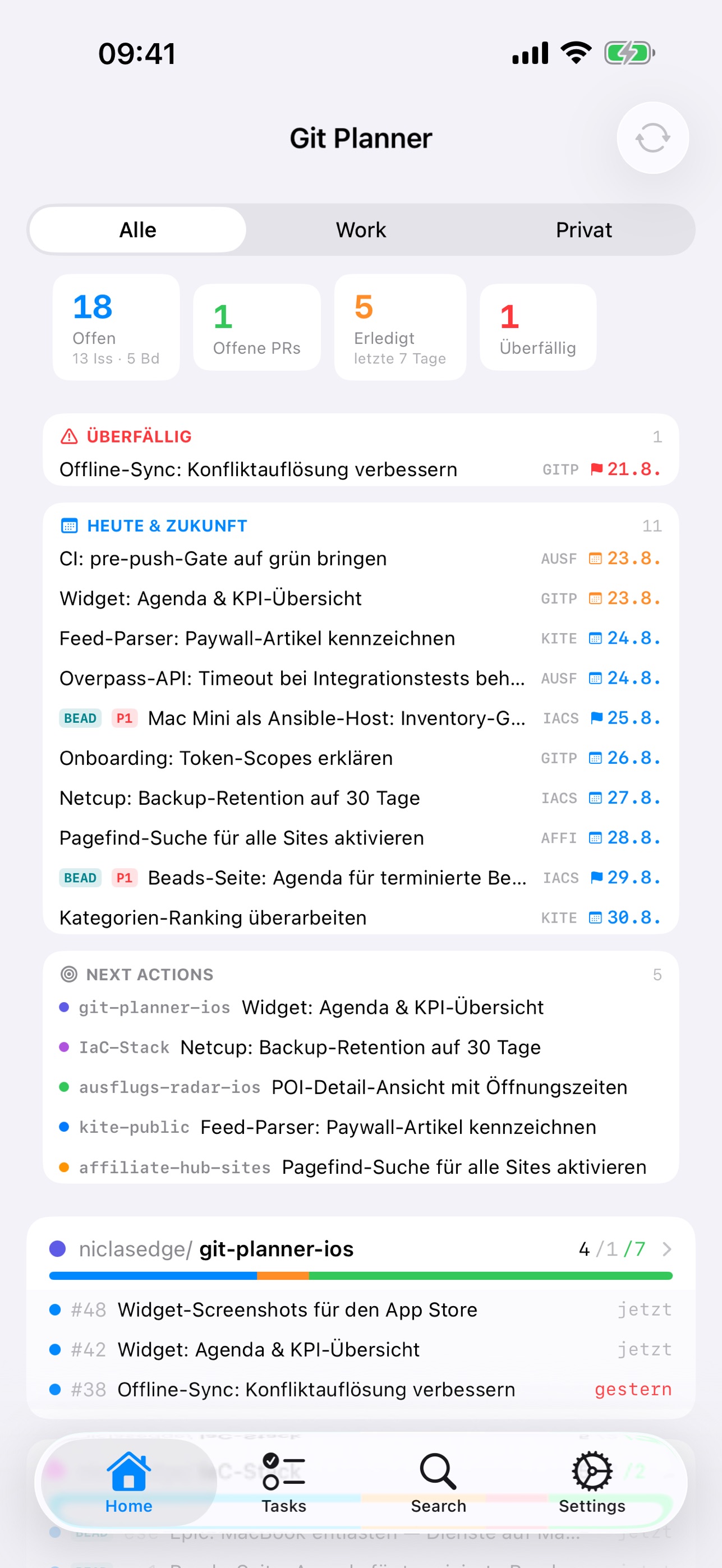 Screenshot 1 of Git Planner