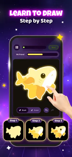 Neon Draw & Draw Together screenshot 3