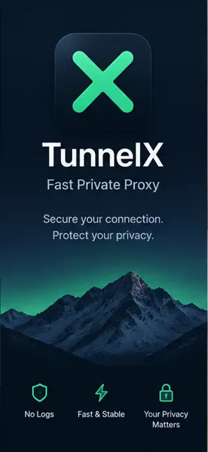 TunnelX - Fast Private Proxy screenshot 1