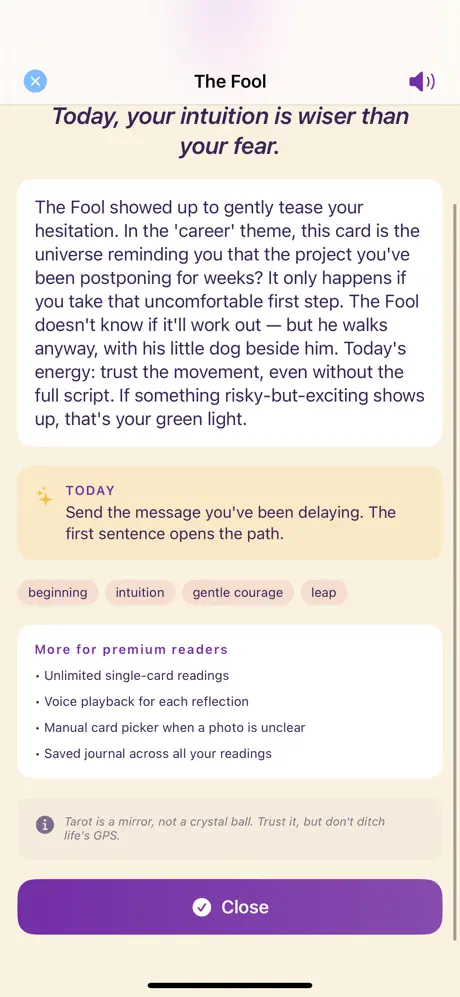 TarotLens Card Journal screenshot 3