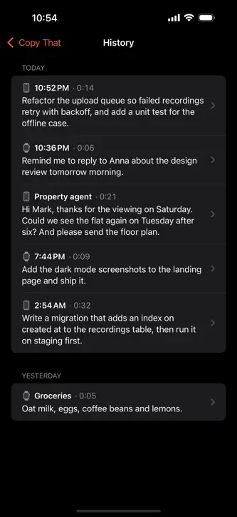 Copy That: Voice to Desktop screenshot 4