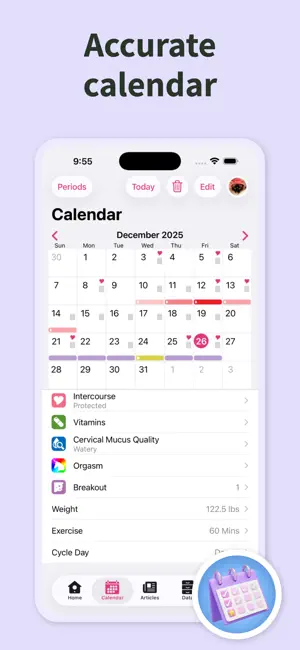 Period Tracking Calendar screenshot 2