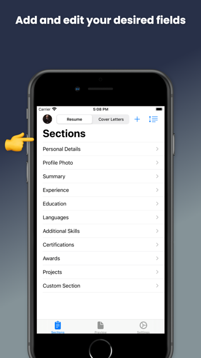 Simple CV: CV Maker App Screenshot