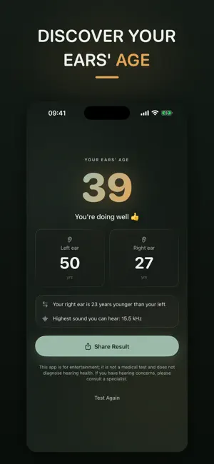AgeMyEars: Ear Age Test screenshot 3