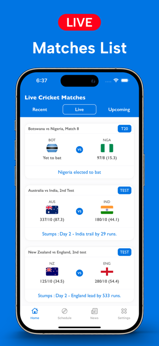 Live Cricket TV Screenshot 1 of 4