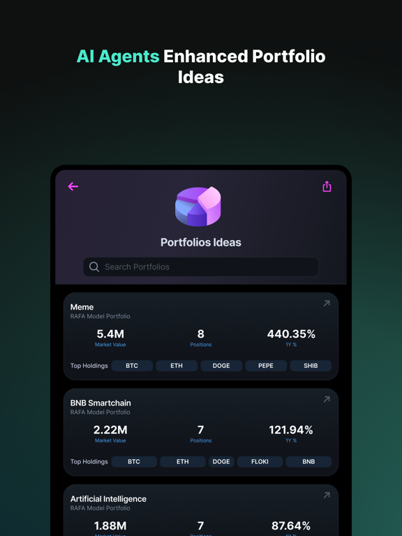RAFA - AI Investment Agents iPad screenshot 8 - Finance app