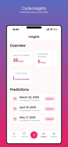 Femora: Period & Cycle Tracker Screenshot 5 of 5