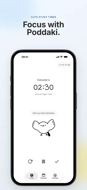 Pomodak: Cute Pomodoro Timer screenshot 1