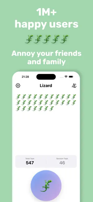 Lizard Button - Clicker screenshot 1
