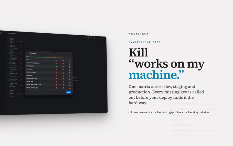 KeyStack: Env Secrets Manager screenshot