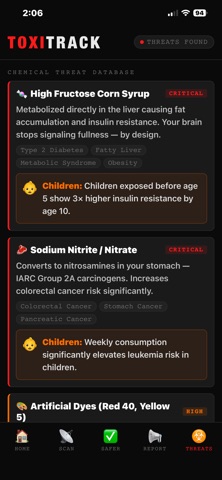 TOXITRACK – Food Danger Alerts screenshot