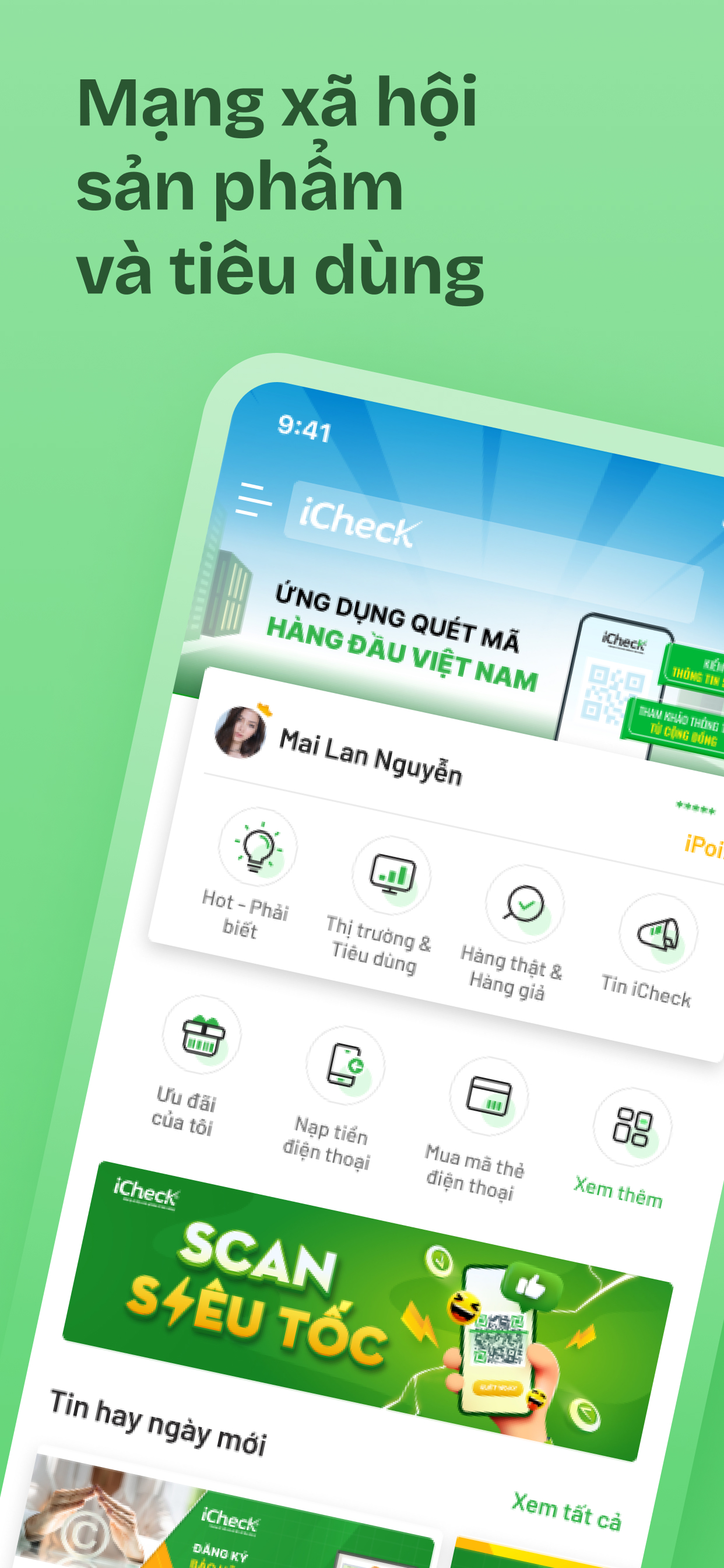 iCheck Scan - Quét mã sản phẩm