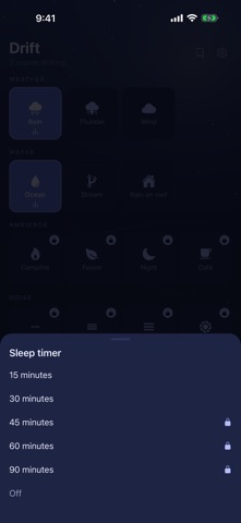 Drift: Sleep & Focus iPhone screenshot