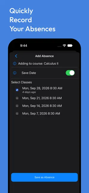 Absence Tracker screenshot 3
