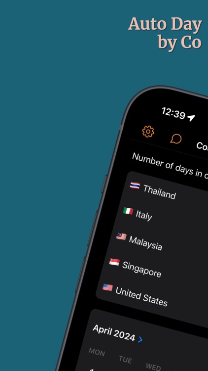 Country Days Tracker
