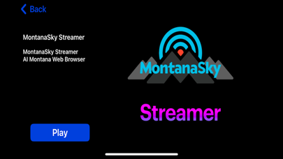MontanaSky Streamer iPhone screenshot 1 - Travel app
