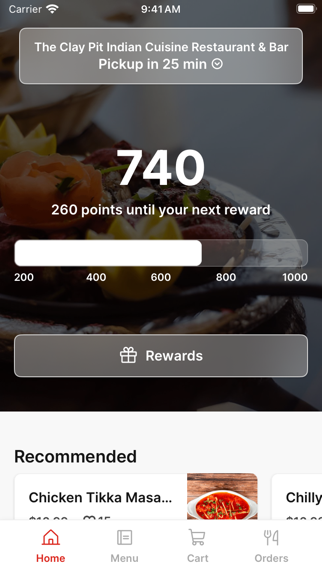 The Clay Pit Indian Cuisine app screenshot