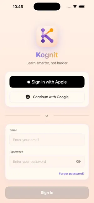 Kognit: AI Quiz And Flashcards screenshot 1