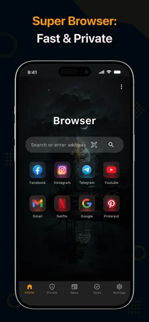 Super Browser: Fast & Private screenshot 2
