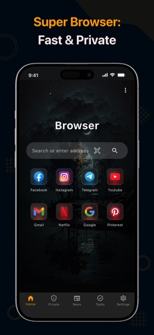 Super Browser: Fast & Private Screenshot 2 of 5