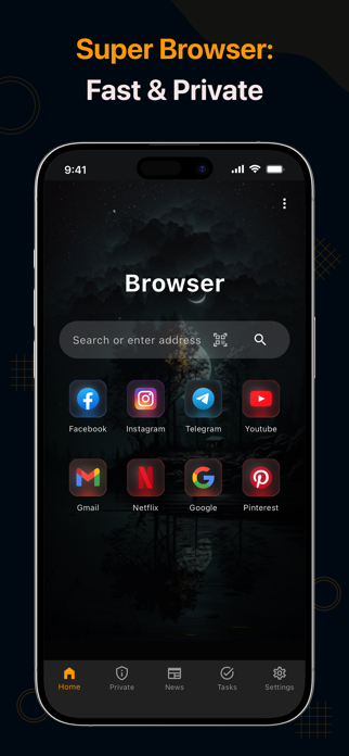 Super Browser: Fast & Private Screenshot 2 of 5