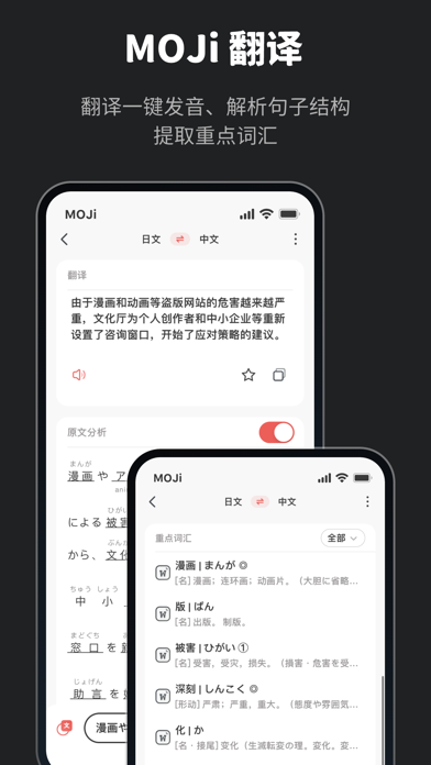 MOJi辞書: 日语学习词典 screenshot1