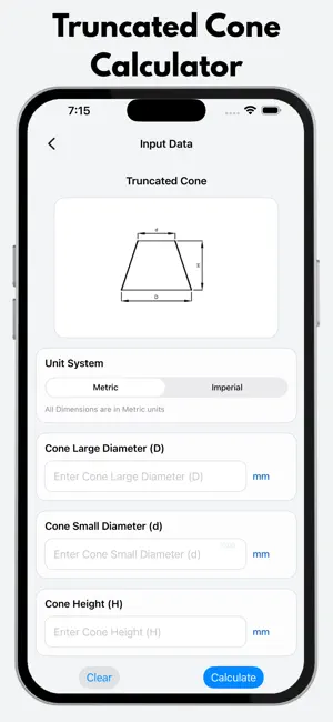 Cones Calculator Pro screenshot 2