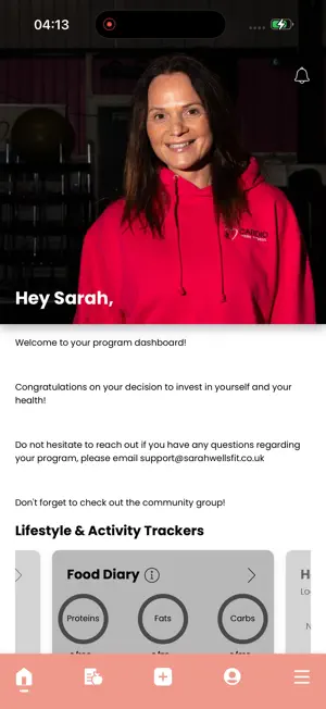 Sarah Wells Fit screenshot 1