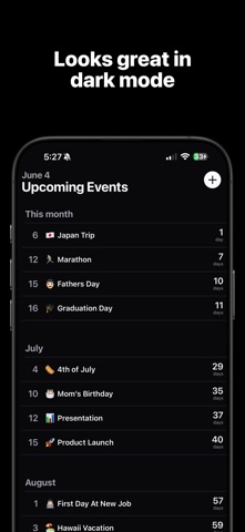 Countdown Widget & Timer iPhone screenshot