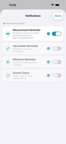 Growth Pro: Baby and Child iPhone screenshot