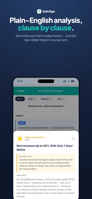 SafeSign: Lease Analyzer screenshot 3