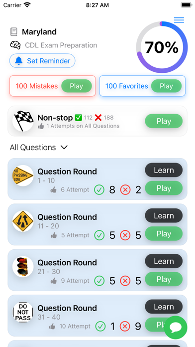 Maryland CDL Test 2025 Screenshot