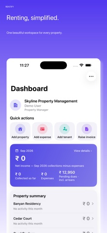 Rentify - Property Management screenshot