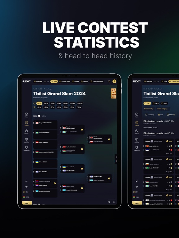 JudoTV iPad screenshot 1 - Sports app