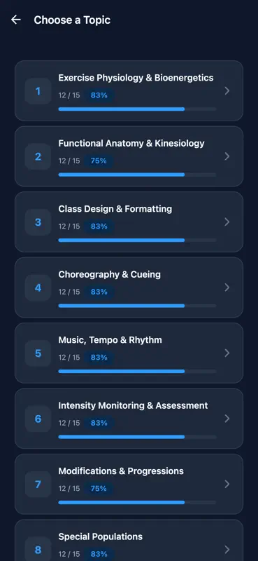 AFAA Group Fitness Prep screenshot 2 of 6