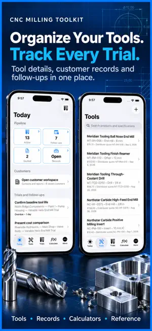 Milling Calcs: CNC Shop Tools screenshot 3