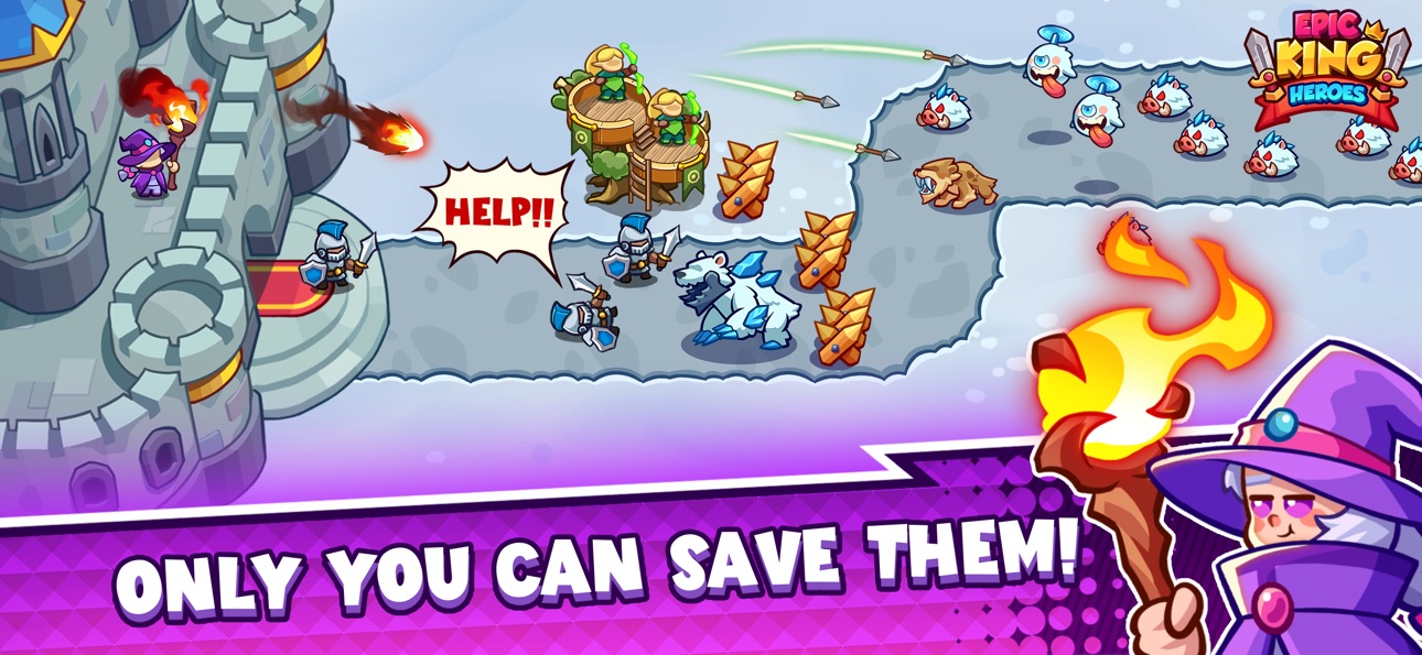 Epic King Heroes: Classic TD Hack screenshot 2 - iOS game interface