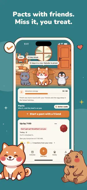 PactUp: Habits with Friends screenshot 1