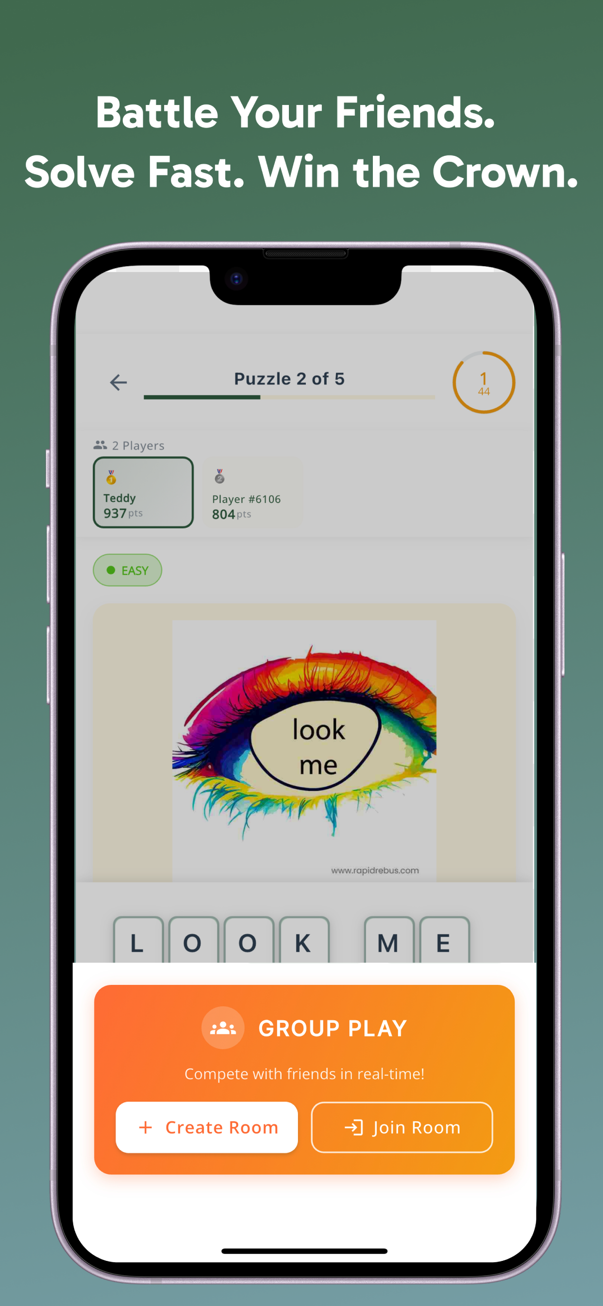RapidRebus: Word Puzzle Game