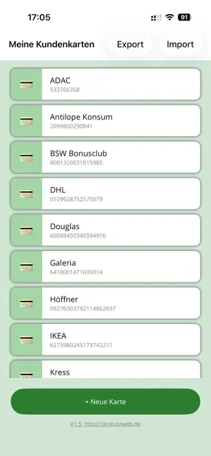 Meine Kunden-Karten – Offline screenshot 1