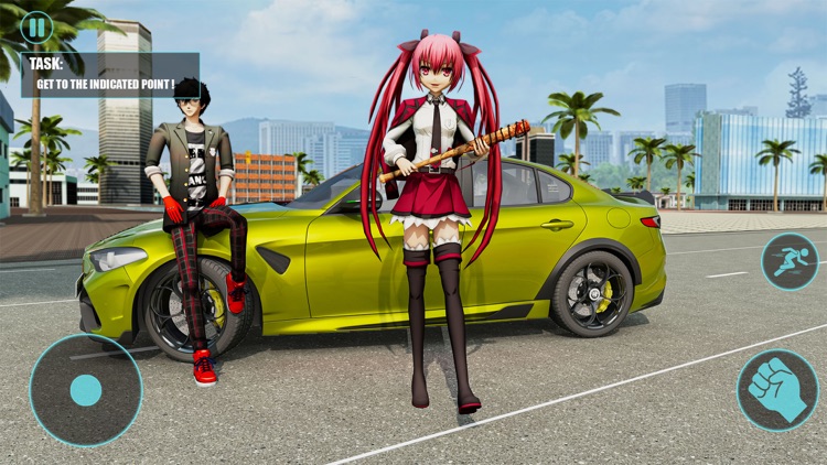 Anime Girl Gangster City Crime