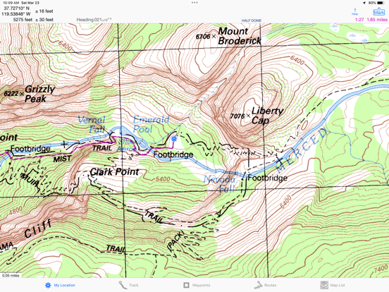 Screenshot #4 pour iHikeGPS : Classic Topo Maps