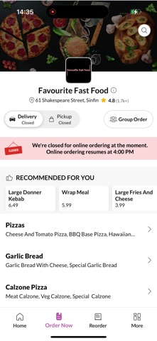 Favourite Fast Food. Screenshot 2 of 4