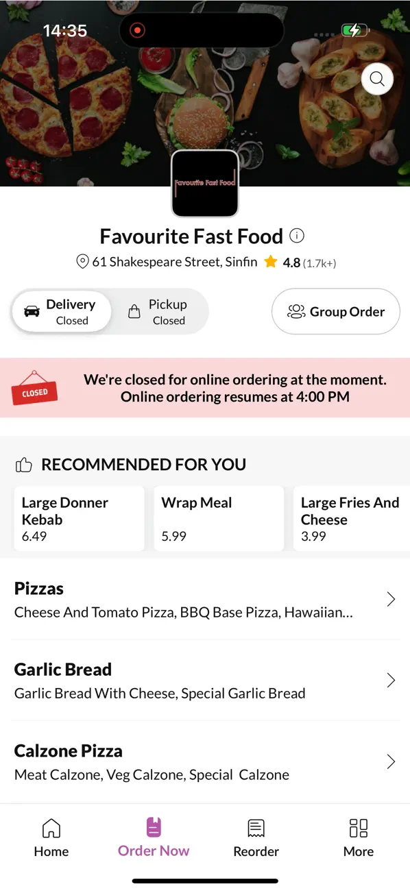 Screenshot #2 pour Favourite Fast Food.