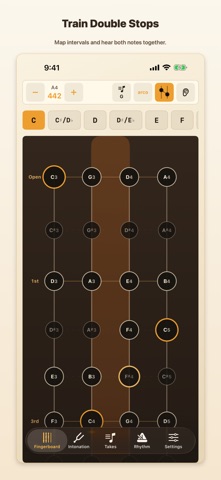 Viola Tuner & Intonation iPhone screenshot