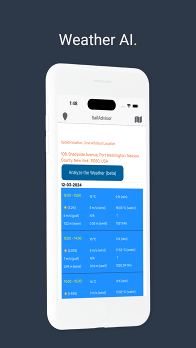 Screenshot 1 of SailAdvisor App