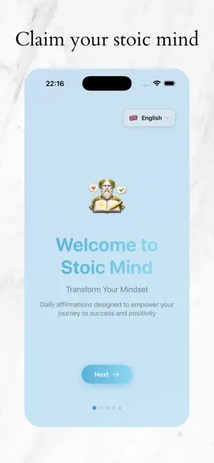 Stoic Mind: Claim Mental Quote screenshot 1
