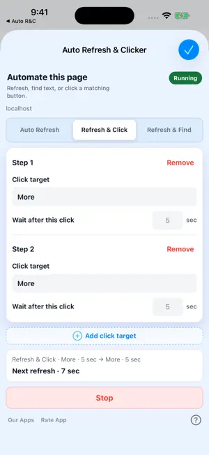 Auto Refresh & Clicker screenshot 3