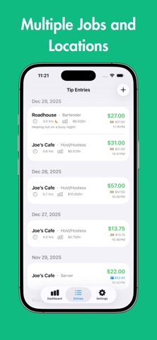 Tip Tracker: TipThat iPhone screenshot